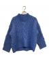 EBURE（エブール）の古着「ケーブルニット」｜ブルー