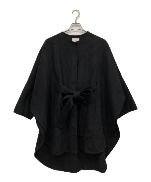 LE PHIL（ル フィル）LE PHIL (ル フィル) ソフトウールリバーポンチョ ブラック サイズ:1の古着・服飾アイテム