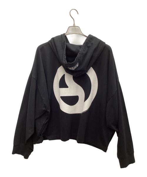 Acne studios（アクネ ストゥディオス）Acne studios (アクネ ストゥディオス) ロゴプリントパーカー ブラック サイズ:Sの古着・服飾アイテム