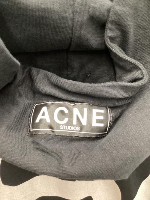 Acne studios（アクネ ストゥディオス）Acne studios (アクネ ストゥディオス) ロゴプリントパーカー ブラック サイズ:Sの古着・服飾アイテム