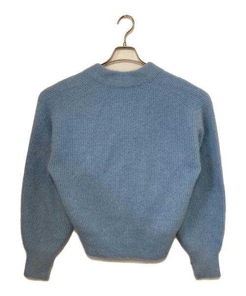 Adam et Rope（アダム エ ロペ）Adam et Rope (アダム エ ロペ) FOXニットカーディガン ライトブルー サイズ:Fの古着・服飾アイテム