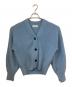 Adam et Rope（アダム エ ロペ）の古着「FOXニットカーディガン」｜ライトブルー