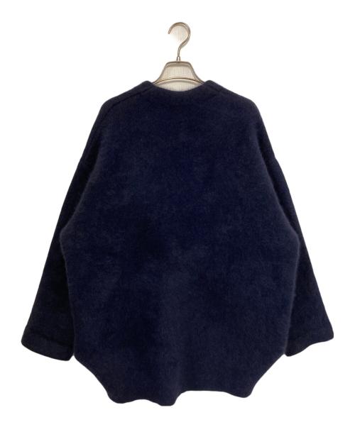 ELENDEEK（エレンディーク）ELENDEEK (エレンディーク) CN RACCOON MIX WCD / CNラクーンミックスダブルカーディガン ネイビー サイズ:2の古着・服飾アイテム