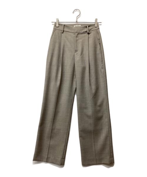 BETOUPE（ベトゥープ）BETOUPE (ベトゥープ) ウールサキソニータックパンツ ベージュ サイズ:-の古着・服飾アイテム