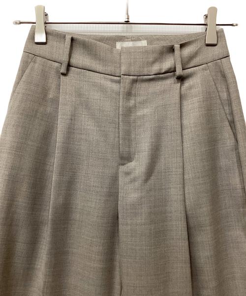 BETOUPE（ベトゥープ）BETOUPE (ベトゥープ) ウールサキソニータックパンツ ベージュ サイズ:-の古着・服飾アイテム