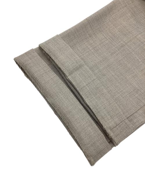 BETOUPE（ベトゥープ）BETOUPE (ベトゥープ) ウールサキソニータックパンツ ベージュ サイズ:-の古着・服飾アイテム