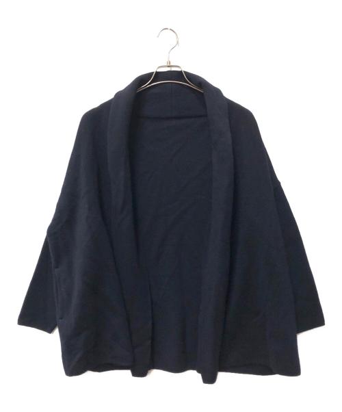 MUSE de Deuxieme Classe（ミューズ ドゥーズィエム クラス）MUSE de Deuxieme Classe (ミューズ ドゥーズィエム クラス) スムース ニットガウン ショートコート ネイビー サイズ:下記参照の古着・服飾アイテム