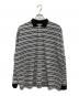 COOTIE PRODUCTIONS（クーティープロダクツ）の古着「Supima Border Oversized L/S Polo」｜ブラック