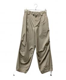 RYO TAKASHIMA（リョウタカシマ）の古着「VENTILE COTTON DRAWSTRING PANTS」｜ベージュ