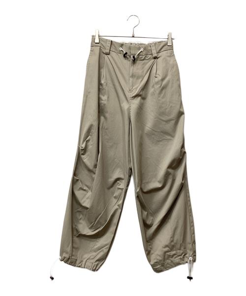 RYO TAKASHIMA（リョウタカシマ）RYO TAKASHIMA (リョウタカシマ) VENTILE COTTON DRAWSTRING PANTS ベージュ サイズ:FREEの古着・服飾アイテム