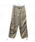 RYO TAKASHIMA（リョウタカシマ）の古着「VENTILE COTTON DRAWSTRING PANTS」｜ベージュ