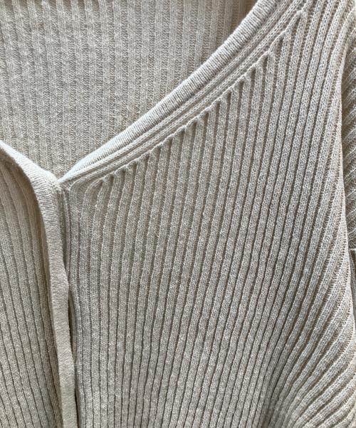 L'appartement（アパルトモン）L'appartement (アパルトモン) Boucle 2way Short Cardigan ナチュラル サイズ:フリーの古着・服飾アイテム
