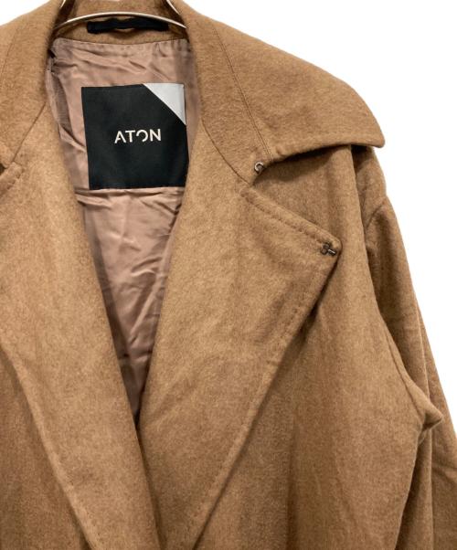 ATON（エイトン）ATON (エイトン) キャメル ローデンコート ブラウン サイズ:2の古着・服飾アイテム
