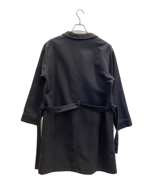 Yarmo（ヤーモ）Yarmo (ヤーモ) ウール混コート ネイビー サイズ:40の古着・服飾アイテム