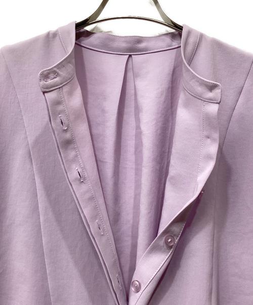 CADUNE（カデュネ）CADUNE (カデュネ) バンドカラーセットアップ パープル サイズ:34の古着・服飾アイテム
