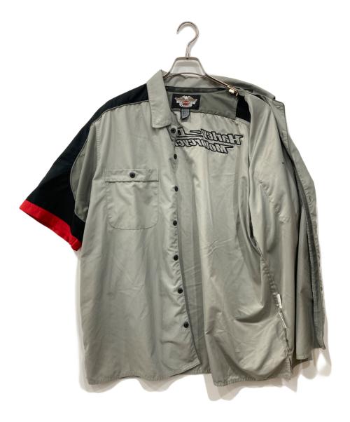 HARLEY-DAVIDSON（ハーレーダビッドソン）HARLEY-DAVIDSON (ハーレーダビッドソン) ワークシャツ グレー サイズ:XLの古着・服飾アイテム