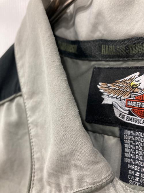 HARLEY-DAVIDSON（ハーレーダビッドソン）HARLEY-DAVIDSON (ハーレーダビッドソン) ワークシャツ グレー サイズ:XLの古着・服飾アイテム