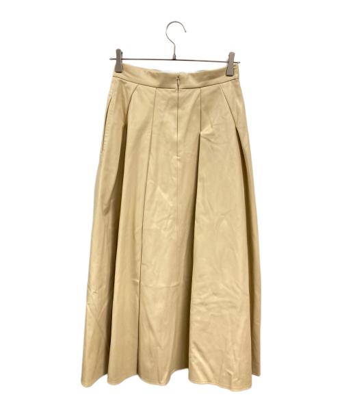 AEWEN MATOPH（イウエン マトフ）AEWEN MATOPH (イウエン マトフ) タックフレアスカート　イウエン マトフ イエロー サイズ:38の古着・服飾アイテム