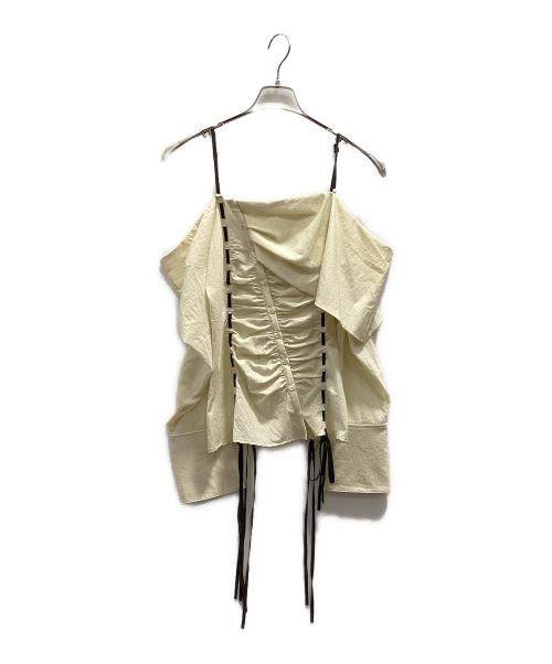 MAISON SPECIAL（メゾンスペシャル）MAISON SPECIAL (メゾンスペシャル) Asymmetry Ribbon Off Shoulder Blouse アイボリー サイズ:フリーの古着・服飾アイテム