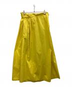 DRAWERドゥロワー）の古着「コットンMAXIスカート」｜イエロー