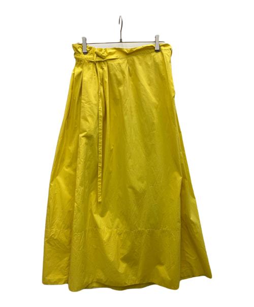 DRAWER（ドゥロワー）Drawer (ドゥロワー) コットンMAXIスカート イエロー サイズ:SIZE36の古着・服飾アイテム