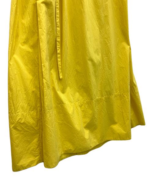 DRAWER（ドゥロワー）Drawer (ドゥロワー) コットンMAXIスカート イエロー サイズ:SIZE36の古着・服飾アイテム