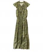 OBLIオブリ）の古着「シフォンフラワーワンピース」｜イエロー