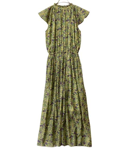 OBLI（オブリ）OBLI (オブリ) シフォンフラワーワンピース イエロー サイズ:Mの古着・服飾アイテム