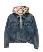 CELINEセリーヌ）の古着「CELINE by Hedi Slimane ユニオン ウォッシュ フード付き デニム ジャケット」｜ブルー