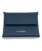 JIL SANDERジルサンダー）の古着「Folded mini Coin Purse/ミニレザーコインパース/ミニコインパース」｜ブルー