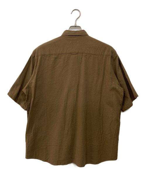 SOPHNET.（ソフネット）SOPHNET. (ソフネット) シアサッカーシャツ カーキ サイズ:Mの古着・服飾アイテム