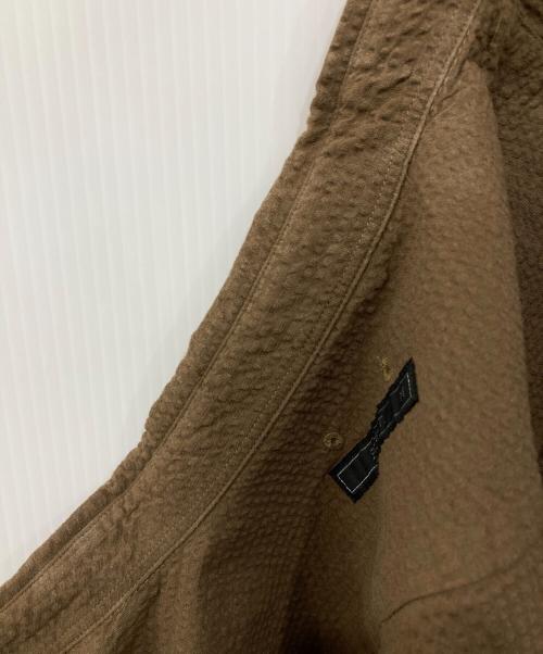 SOPHNET.（ソフネット）SOPHNET. (ソフネット) シアサッカーシャツ カーキ サイズ:Mの古着・服飾アイテム