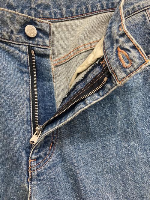 uniform experiment（ユニフォームエクスペリメント）uniform experiment (ユニフォームエクスペリメント) WASHED DENIM WIDE PANTS インディゴ サイズ:1の古着・服飾アイテム