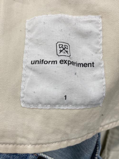 uniform experiment（ユニフォームエクスペリメント）uniform experiment (ユニフォームエクスペリメント) WASHED DENIM WIDE PANTS インディゴ サイズ:1の古着・服飾アイテム