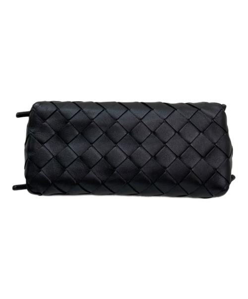 BOTTEGA VENETA（ボッテガベネタ）BOTTEGA VENETA (ボッテガベネタ) イントレチャート コンサートポーチ ブラックの古着・服飾アイテム