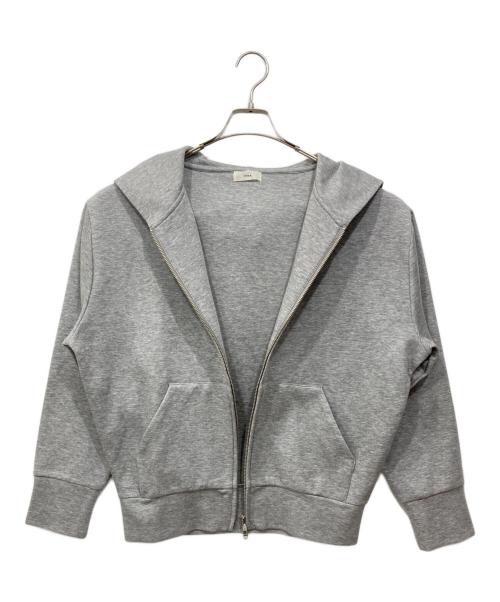IENA（イエナ）IENA (イエナ) ダンボールニットジップアップフーディ グレー サイズ:Free 未使用品の古着・服飾アイテム