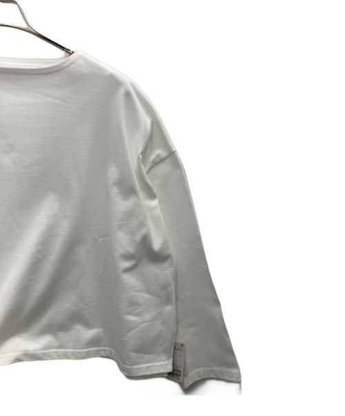 journal standard luxe（ジャーナルスタンダード ラックス）JOURNAL STANDARD LUXE (ジャーナルスタンダード ラックス) プレーティングジャージ ボートネックプルオーバー ホワイト サイズ:FREE 未使用品の古着・服飾アイテム