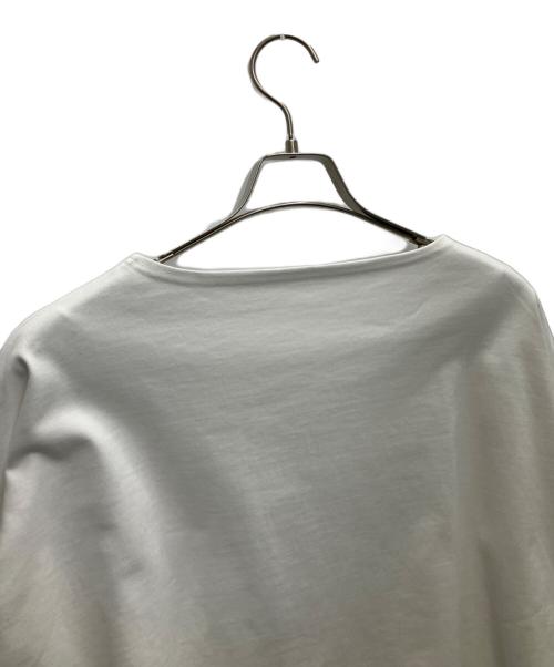 journal standard luxe（ジャーナルスタンダード ラックス）JOURNAL STANDARD LUXE (ジャーナルスタンダード ラックス) プレーティングジャージ ボートネックプルオーバー ホワイト サイズ:FREE 未使用品の古着・服飾アイテム