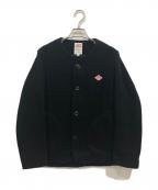 DANTONダントン）の古着「WOOL MOSSER ノーカラージャケット」｜ブラック