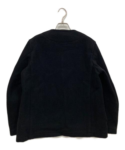DANTON（ダントン）DANTON (ダントン) WOOL MOSSER ノーカラージャケット ブラック サイズ:36の古着・服飾アイテム