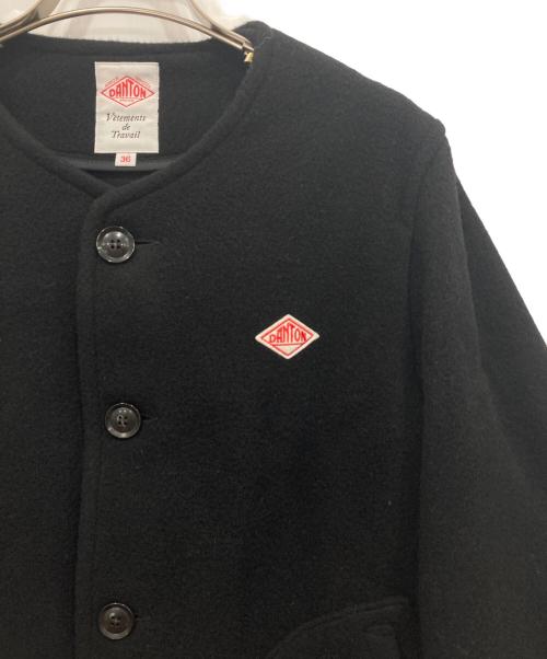 DANTON（ダントン）DANTON (ダントン) WOOL MOSSER ノーカラージャケット ブラック サイズ:36の古着・服飾アイテム