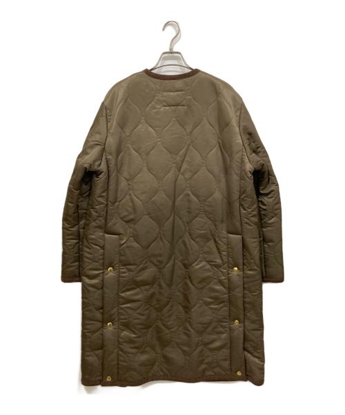 Traditional Weatherwear（トラディショナルウェザーウェア）Traditional Weatherwear (トラディショナルウェザーウェア) SUPERIOR CLOSET INED 別注 EARBYキルティングコート オリーブ サイズ:34の古着・服飾アイテム