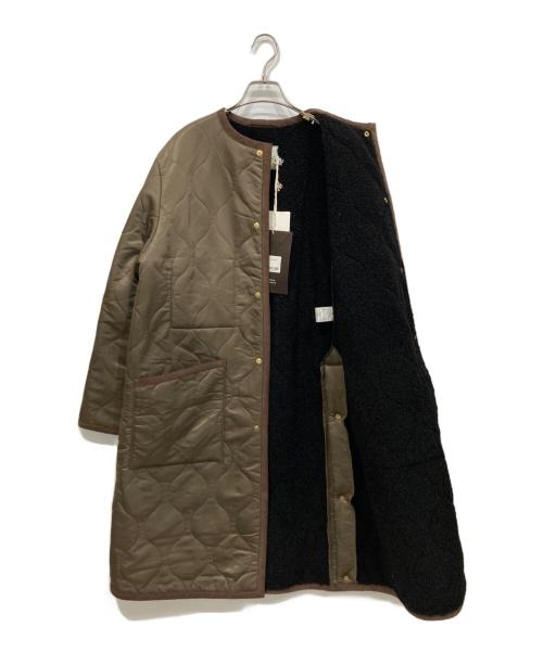 Traditional Weatherwear（トラディショナルウェザーウェア）Traditional Weatherwear (トラディショナルウェザーウェア) SUPERIOR CLOSET INED 別注 EARBYキルティングコート オリーブ サイズ:34の古着・服飾アイテム