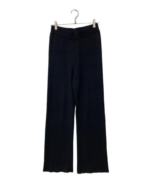 L'appartement（アパルトモン）L'Appartement (アパルトモン) Rib Knit Pants / リブニットパンツ ブラック サイズ:36の古着・服飾アイテム