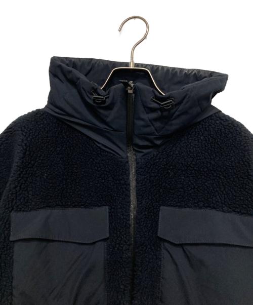 HERNO（ヘルノ）HERNO (ヘルノ) ラミナー ポリエステルボアジップフーディーブルゾン ネイビー サイズ:SIZE 46の古着・服飾アイテム