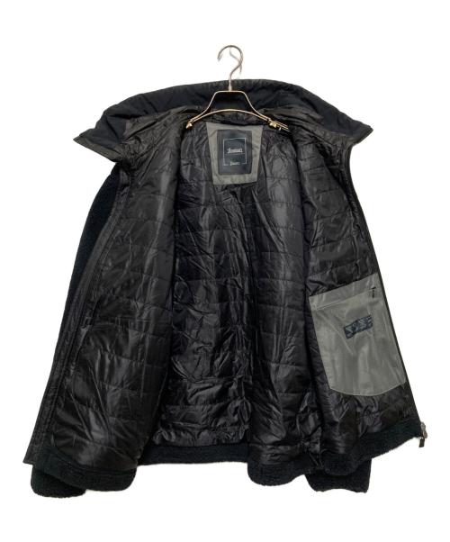 HERNO（ヘルノ）HERNO (ヘルノ) ラミナー ポリエステルボアジップフーディーブルゾン ネイビー サイズ:SIZE 46の古着・服飾アイテム