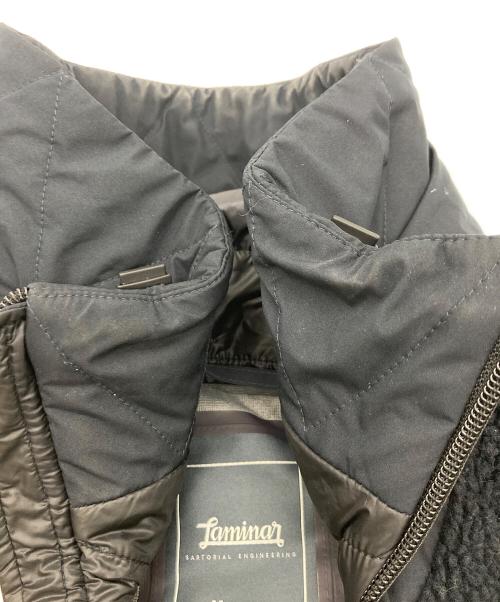 HERNO（ヘルノ）HERNO (ヘルノ) ラミナー ポリエステルボアジップフーディーブルゾン ネイビー サイズ:SIZE 46の古着・服飾アイテム