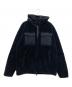 HERNO（ヘルノ）の古着「ラミナー ポリエステルボアジップフーディーブルゾン」｜ネイビー