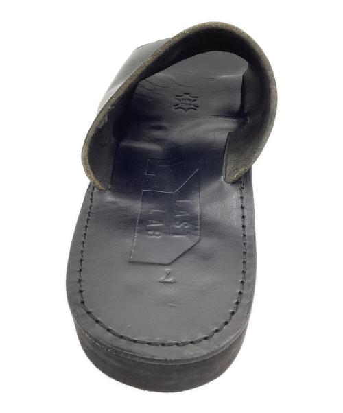 LAST LAB（ラストラボ）LAST LAB (ラストラボ) レザーサンダル ブラック サイズ:7の古着・服飾アイテム