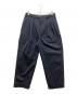 TapWater（タップウォーター）の古着「Cotton Chino Tuck Trousers」｜ネイビー